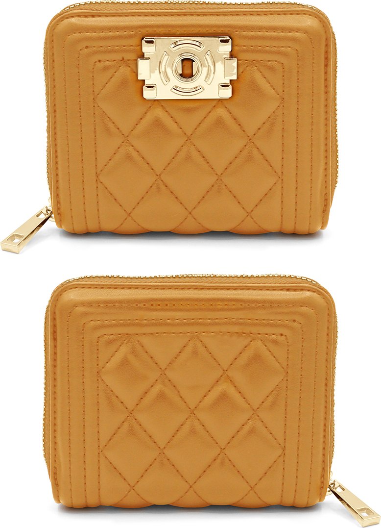 Gestepptes Reißverschluss-Portemonnaie