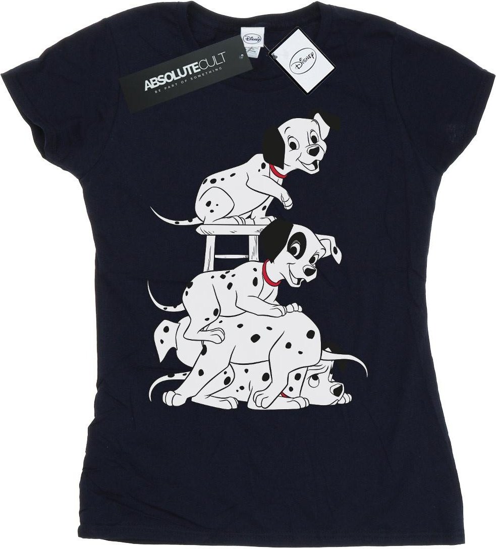 Disney - "101 Dalmatians Chair" T-Shirt für Damen (Marineblau)