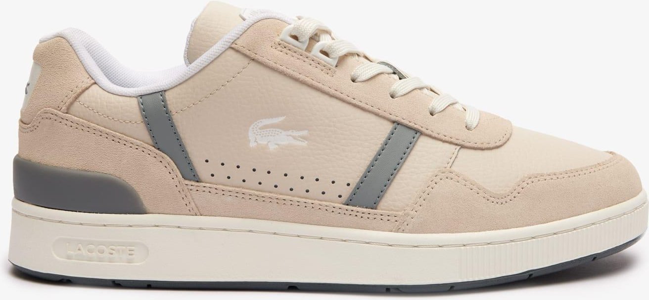 Lacoste - Herren Sneaker "T-Clip", Leder (Naturweiß)