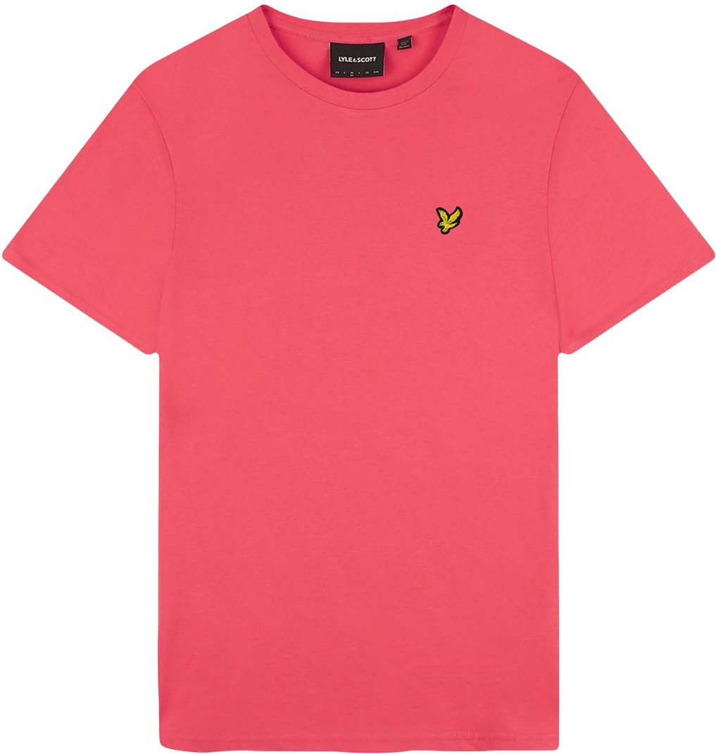 Thumbnail - Lyle & Scott - T-Shirt Rundhalsausschnitt Unifarben für Herren (Dunkelrosa)