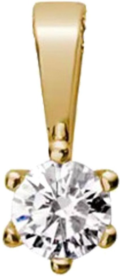 Lyomi Anhänger 585/- Gelbgold 1 synth. Diam. 0,10 ct.