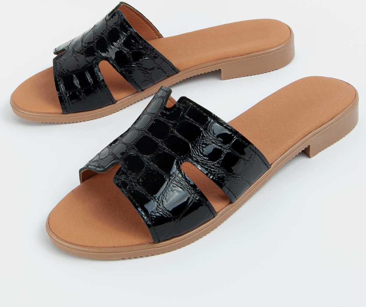 Purapiel Sandale Hacca3 Schwarz