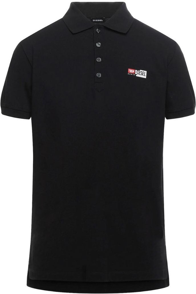 Diesel T-Weet-Spilt Schwarzes Poloshirt