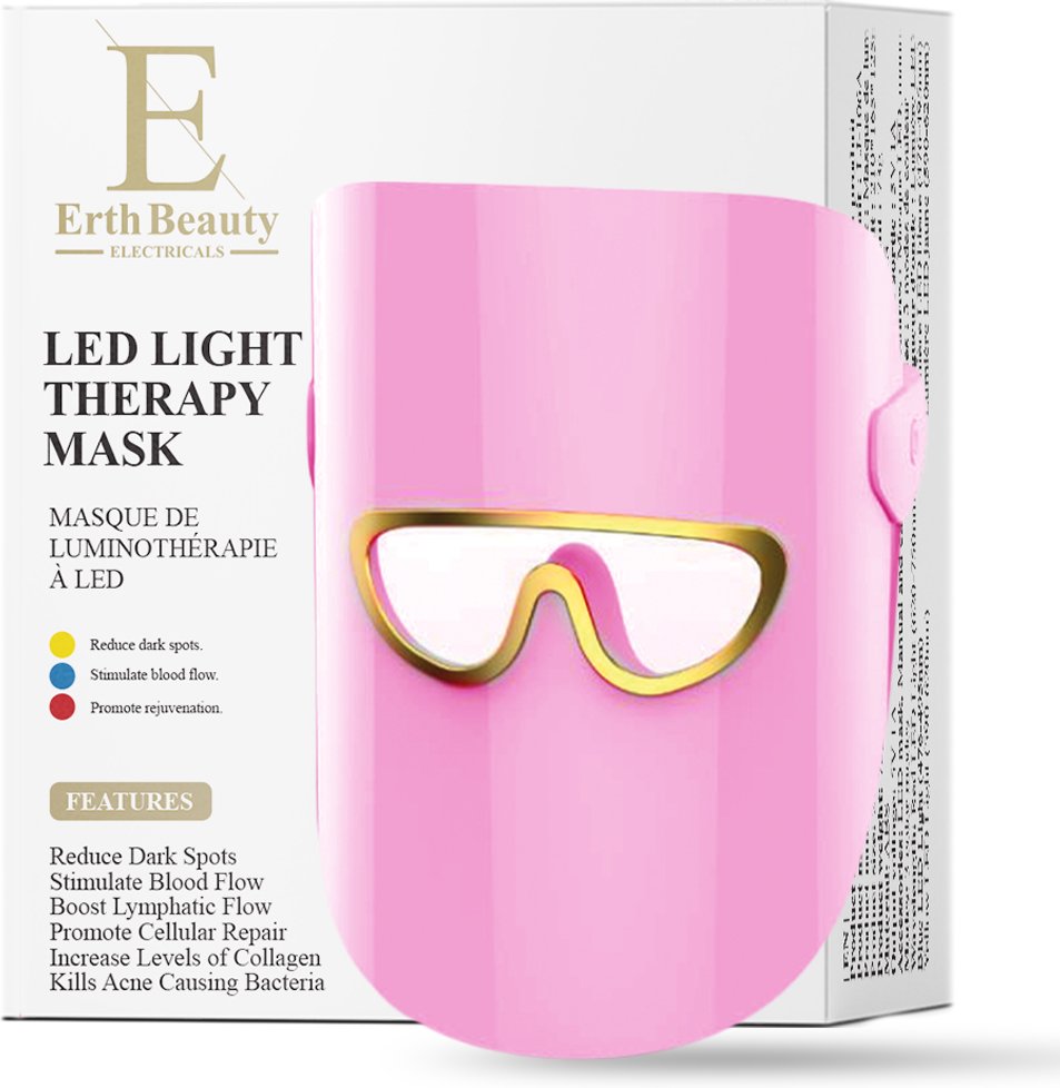 LED-Lichttherapie Glow & Renew Maske - 3 Farbmodi