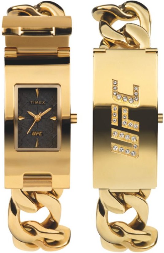 Timex Gold Edelstahlarmbanduhr