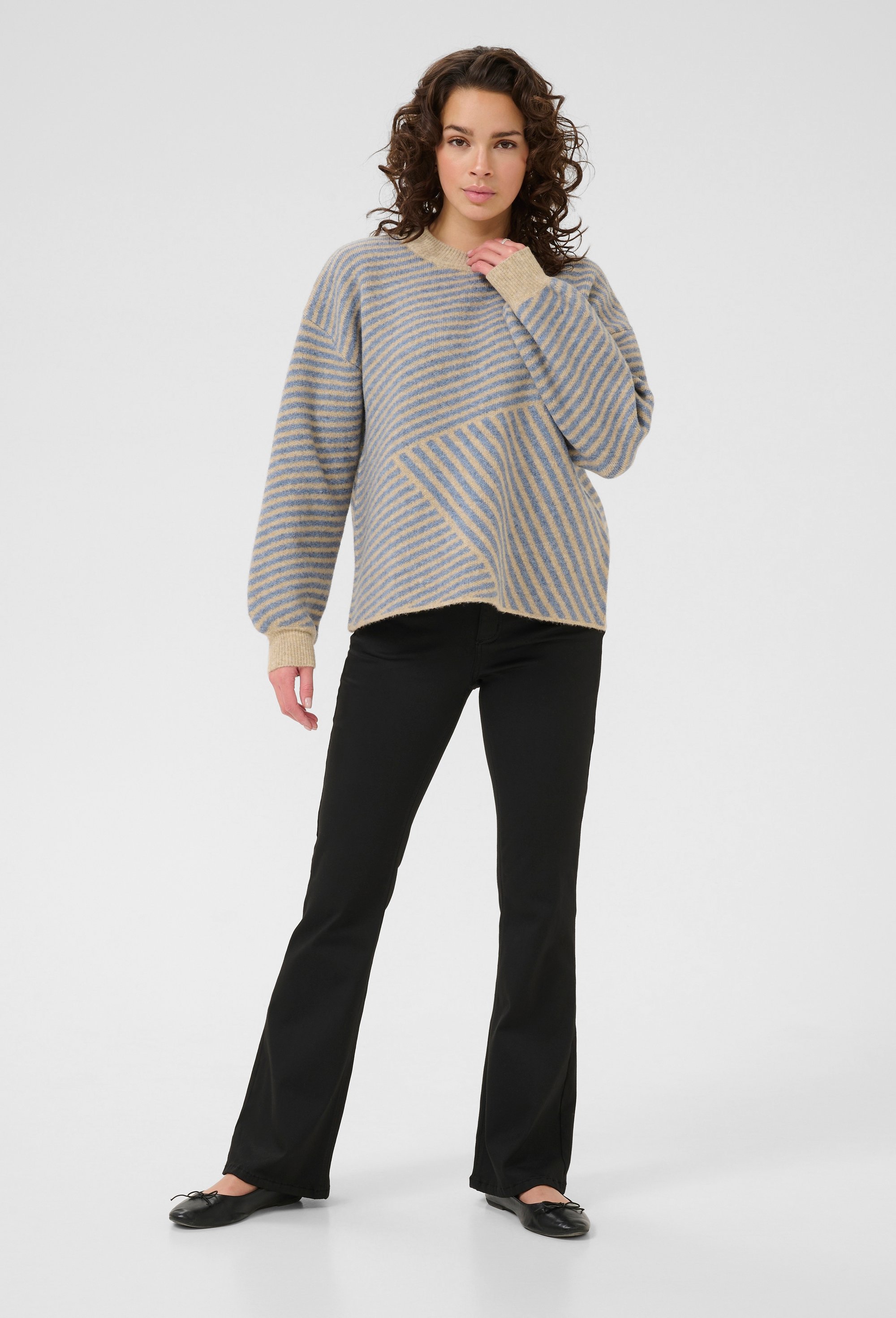 Strickpullover KAverana Baggy fit beige