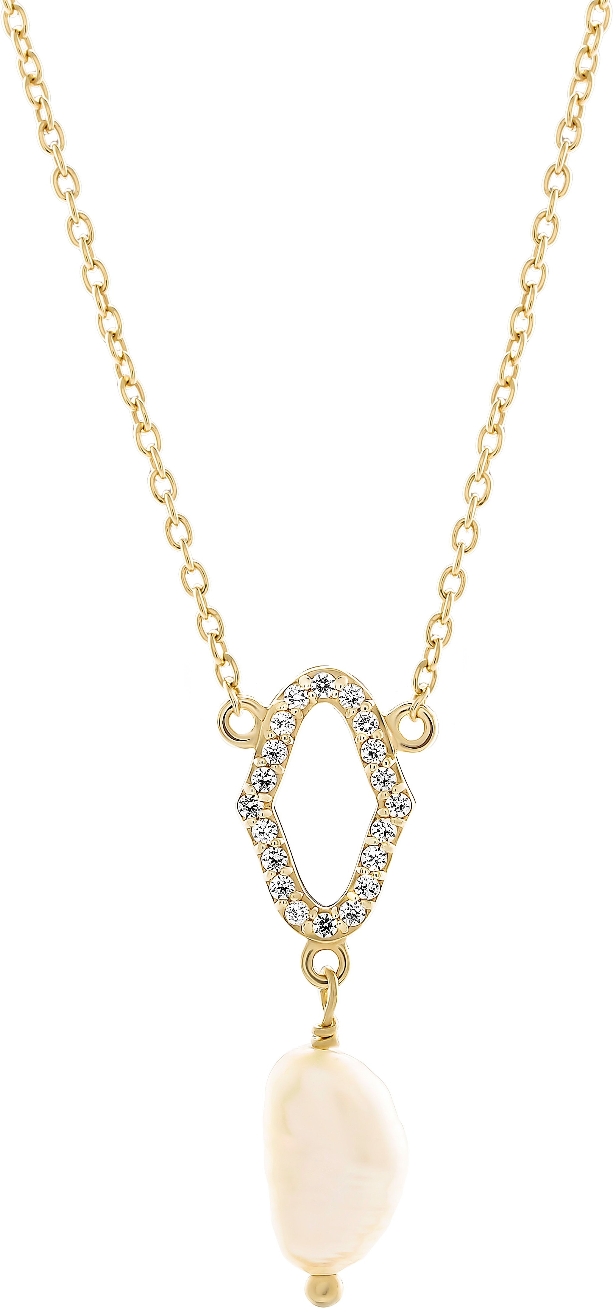 Orphelia 'Normandy' Damen-Anhänger aus 925er Sterlingsilber mit Kette – Gold ZK-7574/G