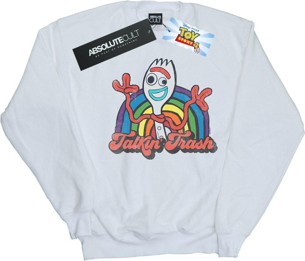 Disney - "Toy Story 4 Forky Talkin' Trash" Sweatshirt für Herren (Weiß)