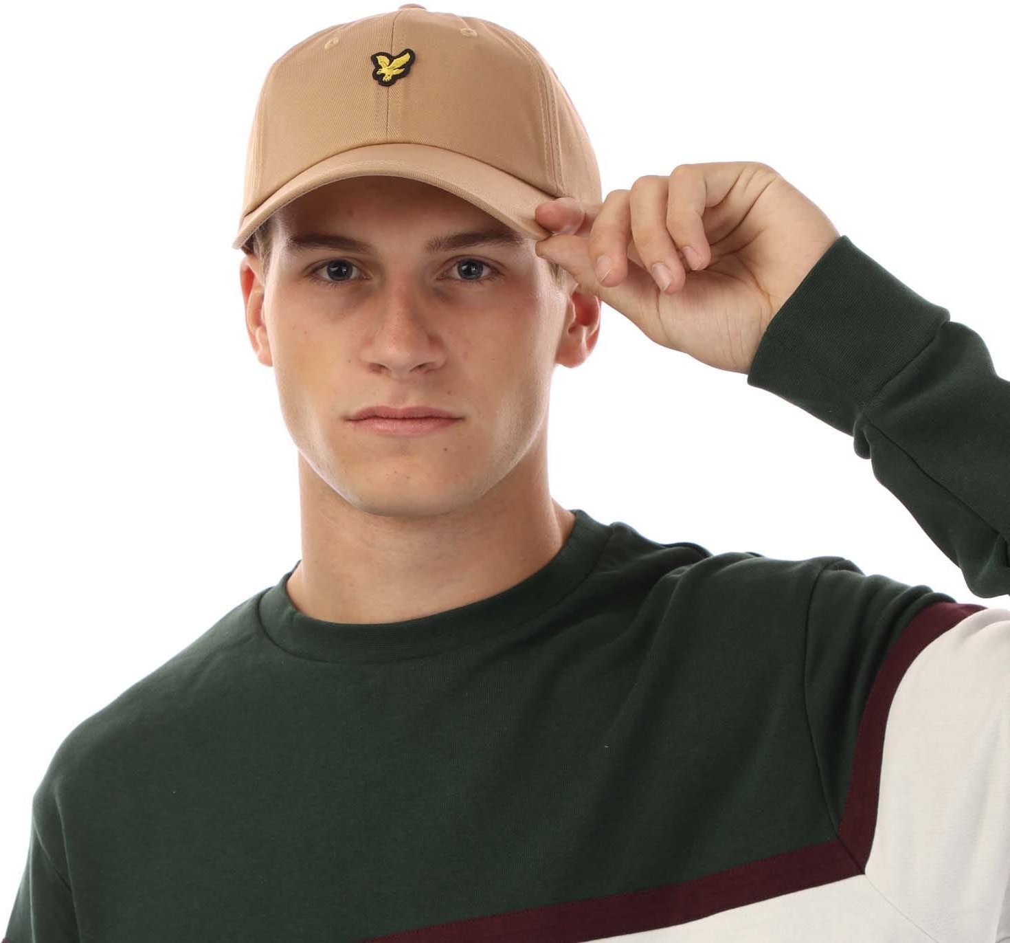 Lyle & Scott - Baseball-Mütze Gesticktes Logo für Herren/Damen Unisex (Sand)