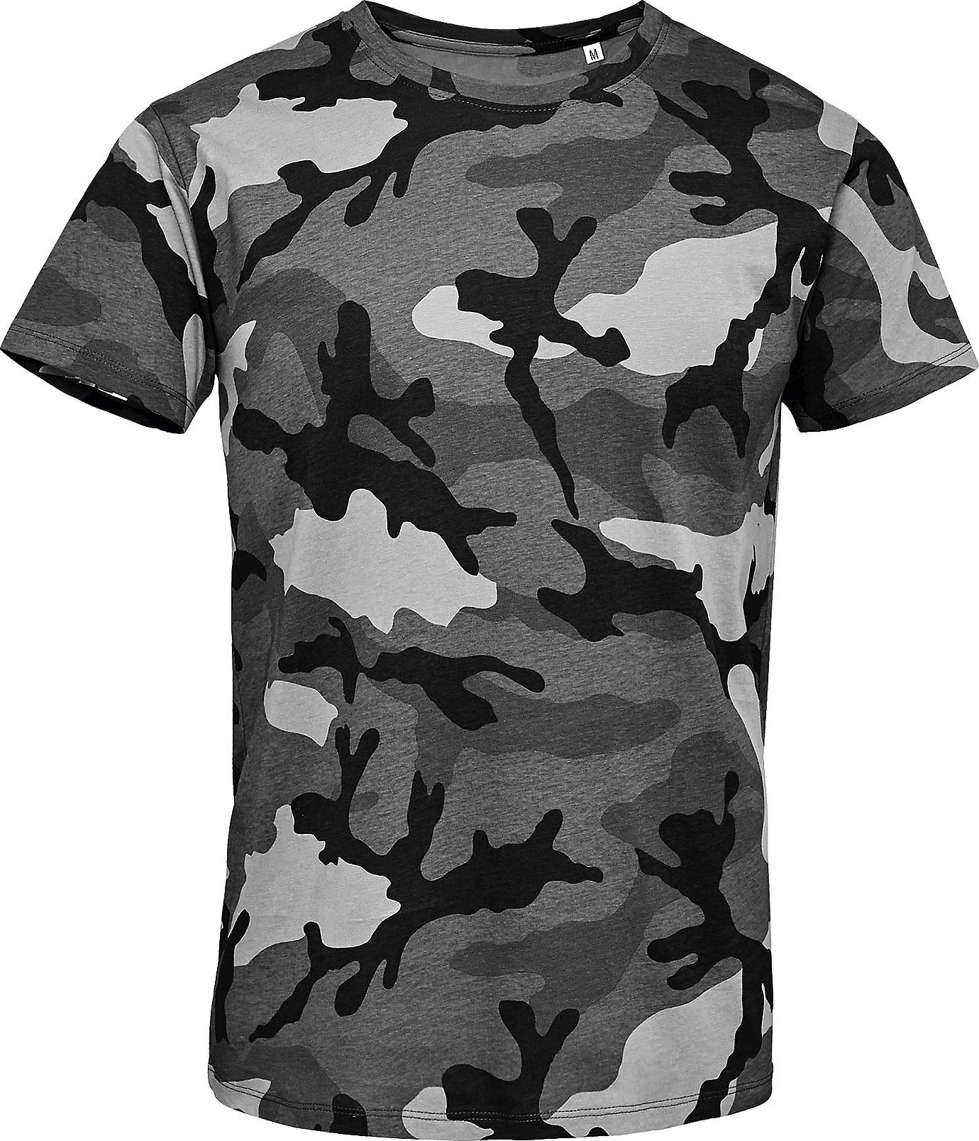 SOLS Herren Camo Kurzarm T-Shirt (Grau Camo)