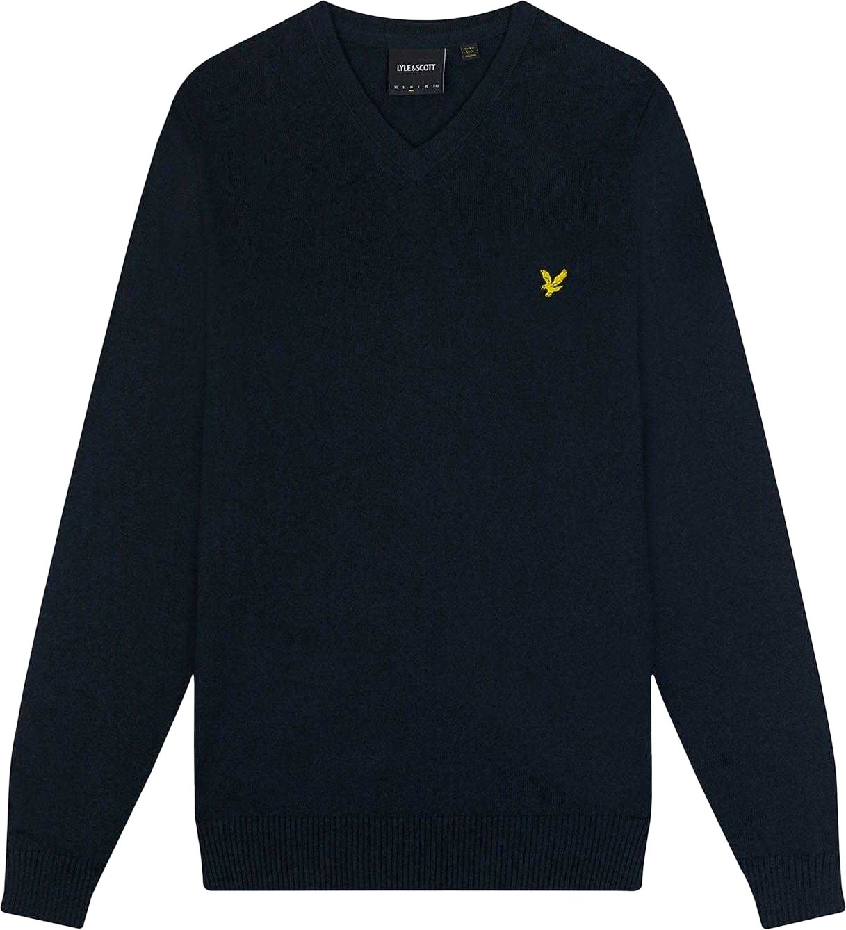 Lyle & Scott - "Merino" Pullover V-Ausschnitt für Herren (Marine)