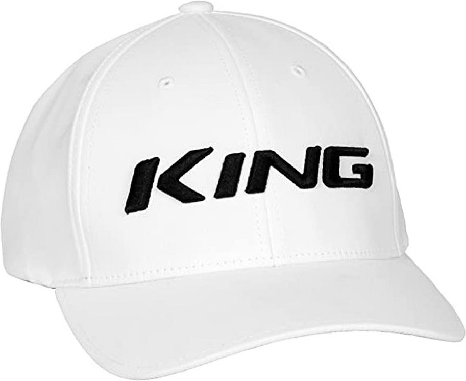 Cobra King Pro Graphic Logo Flex Fit White Herren Golf Cap 909242 02