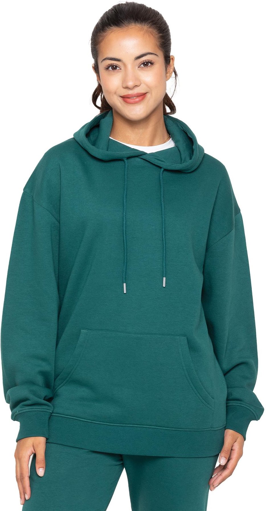 Enzo | Womens Oversized Hoodie - Dunkelgrün