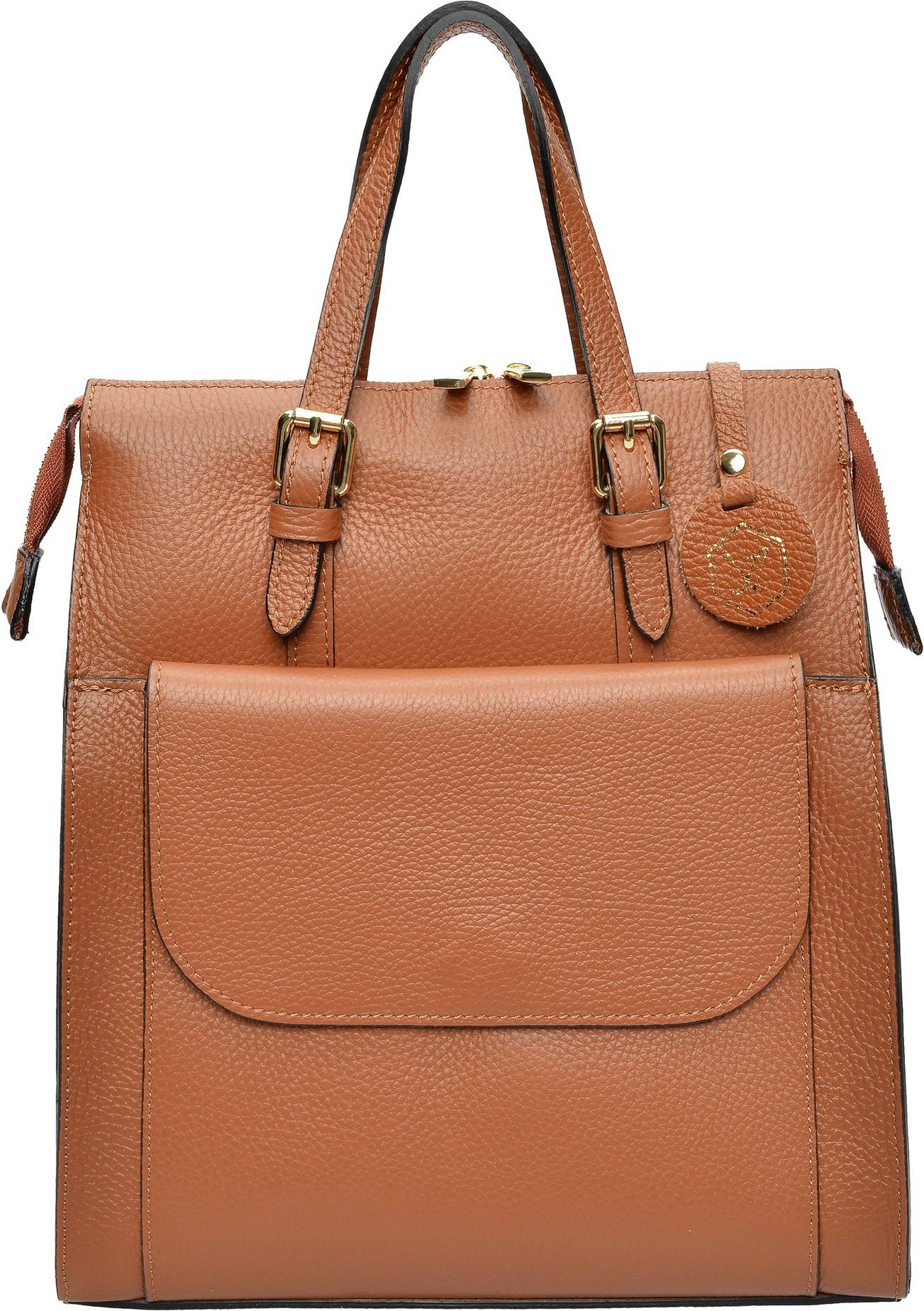 Luisa Vannini Bicolore Lederhandtasche