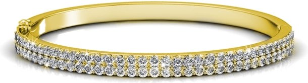 Glamour Armbänder - Gold und Kristall