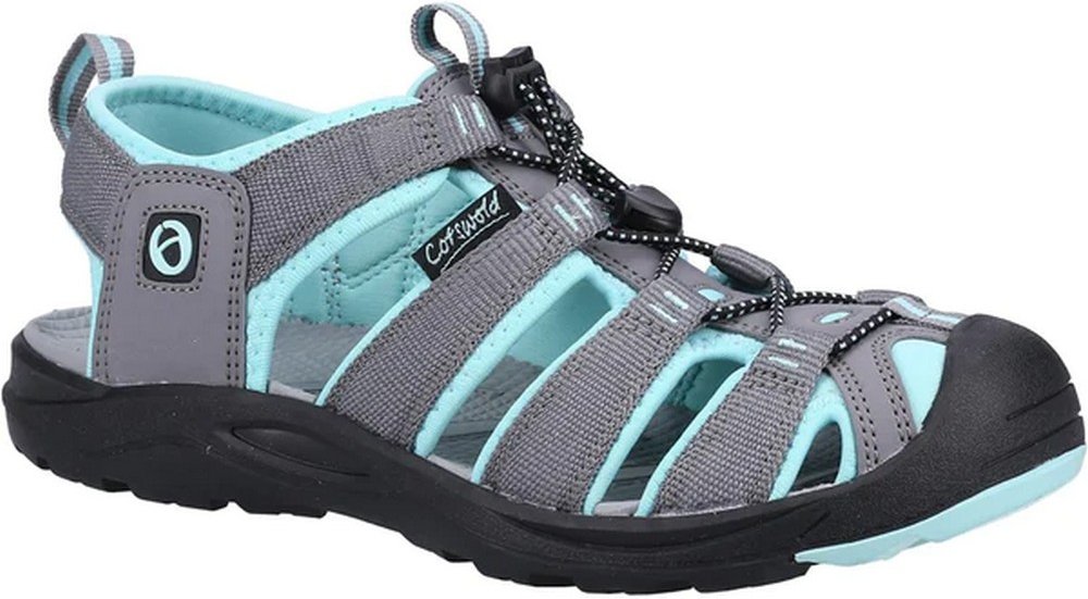 Cotswold Herren Marshfield Recycled Sandalen (Grau/Türkis)