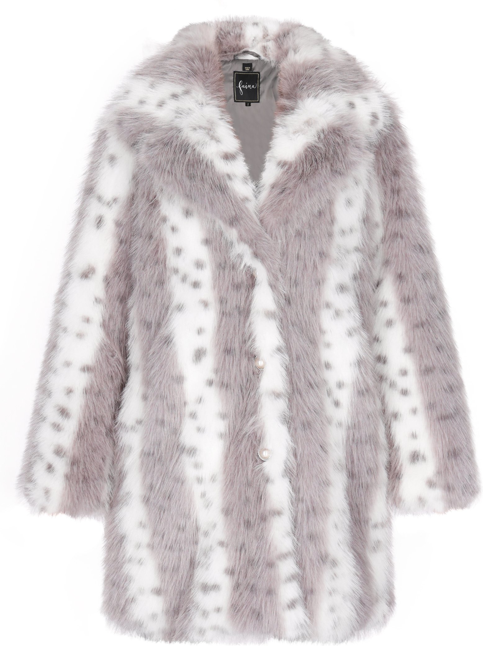 Faina Mantel Damen Grau Mehrfarbig