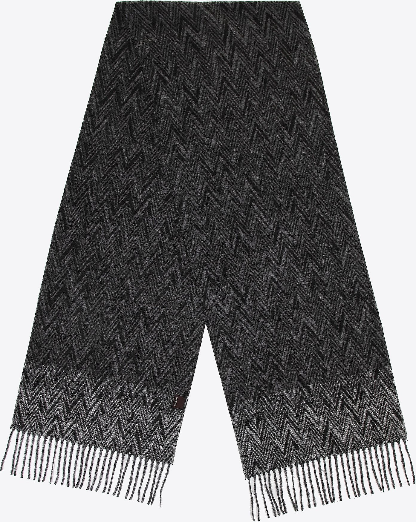 Wittchen Herren-Schal mit Fischgrätmuster, grau, Acryl