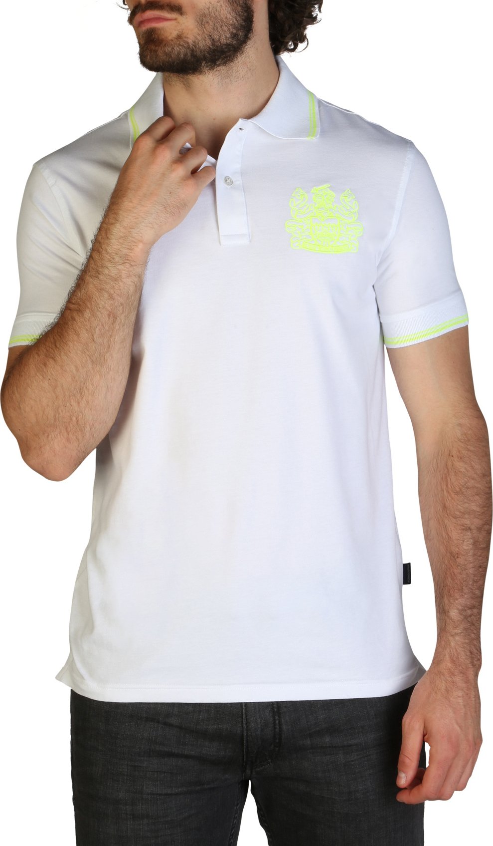 Kurzarm-Polohemd mit besticktem Logo