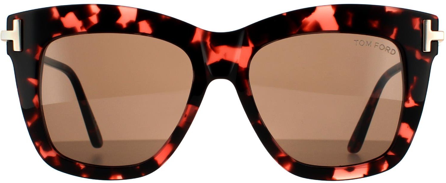 Tom Ford Square Damen Rosa Havanna Braun