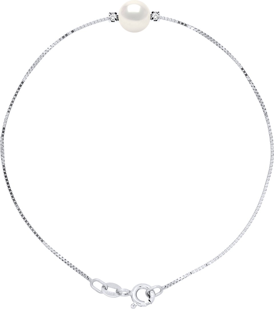 DIADEMA - Armband - Silber - Süßwasserperle und Diamanten