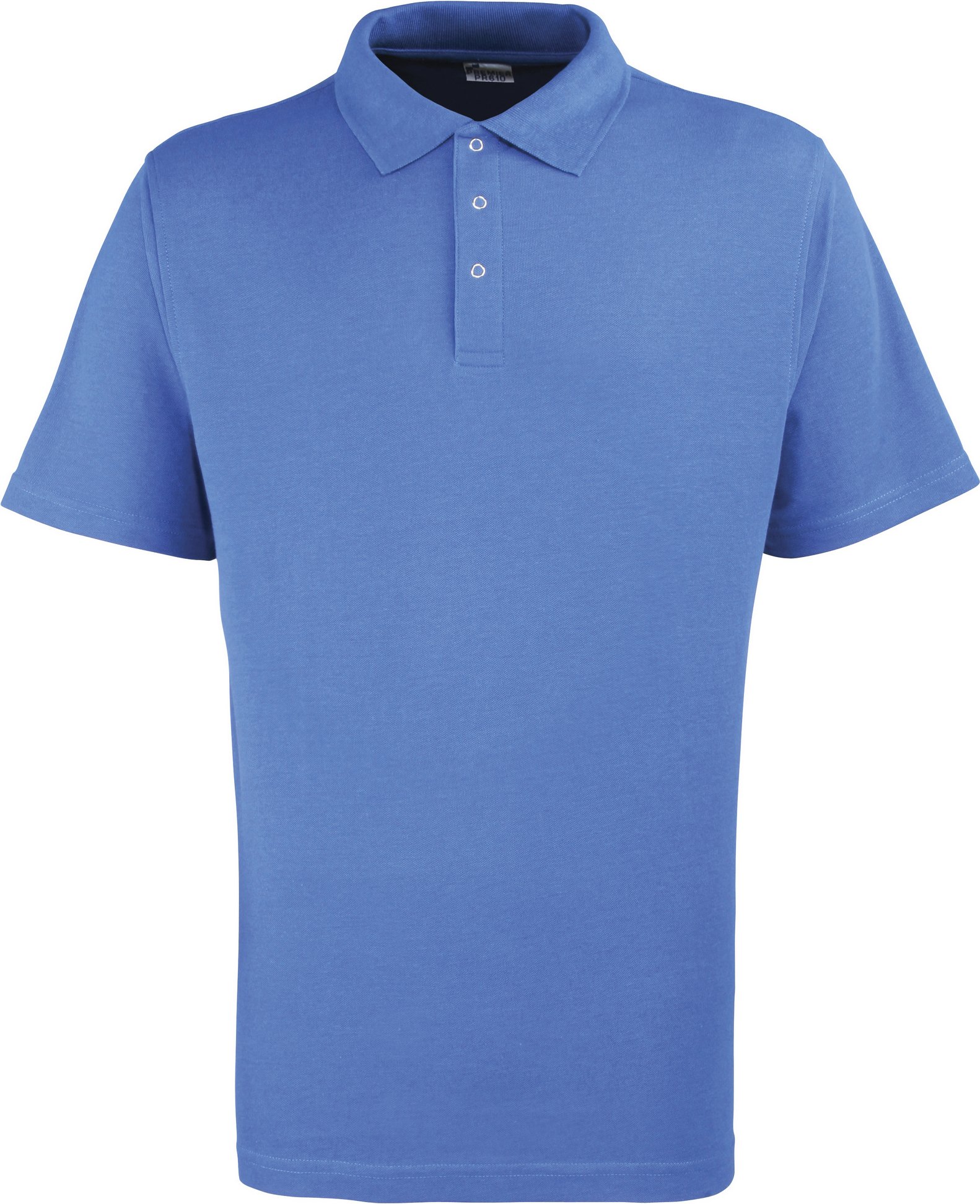 Premier Mens Stud Heavyweight Plain Pique Polo Shirt (Royal)