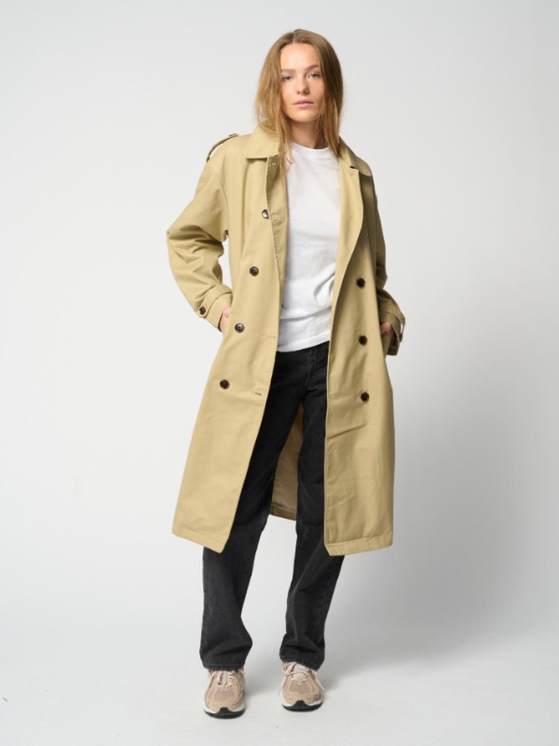 Thumbnail - Linea Trenchcoat - Beige