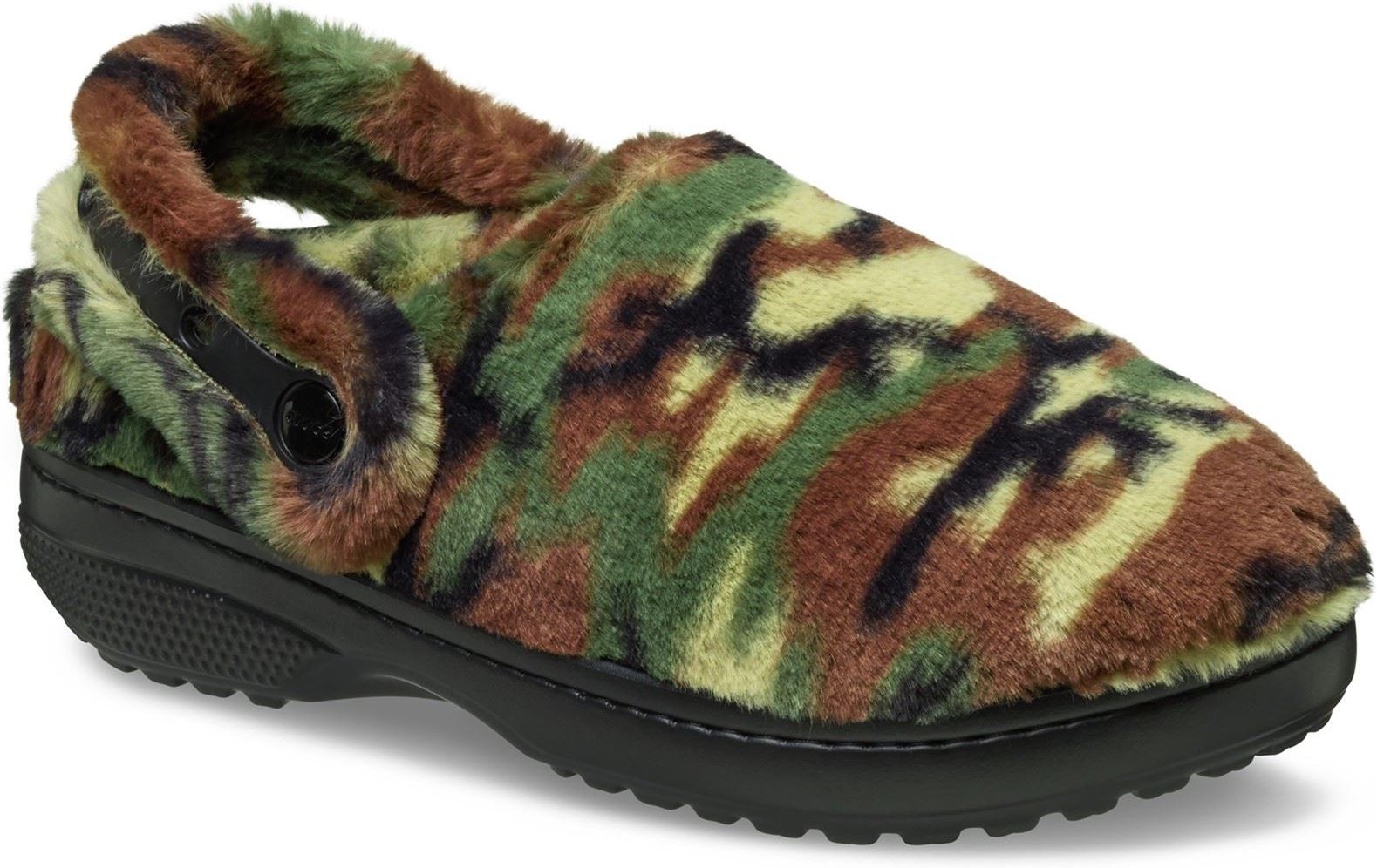 Crocs Classic Unfurgettable Clog Polyester-Mix Herren Clogs in Armeegrün