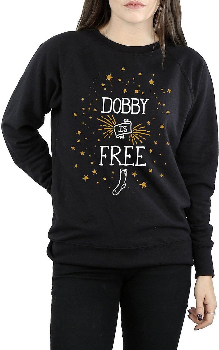 Harry Potter - "Dobby Is Free" Sweatshirt für Damen (Schwarz)
