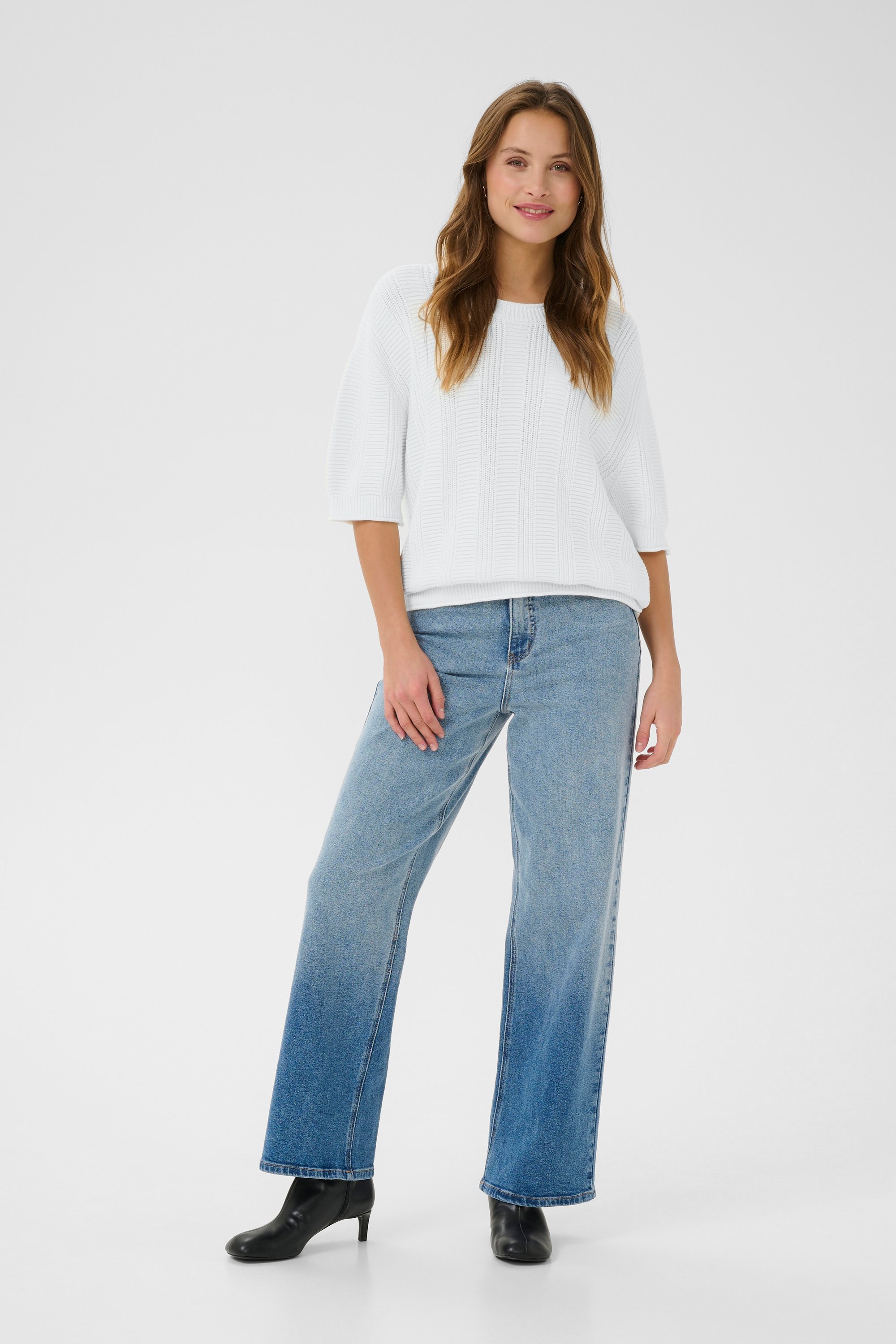 Thumbnail - Strickpullover KAwhitney Loose fit white
