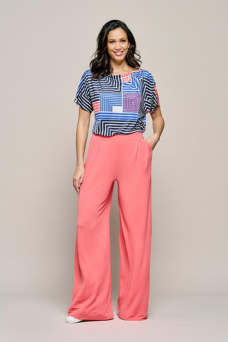 Ivy Palazzo-Hose Koralle