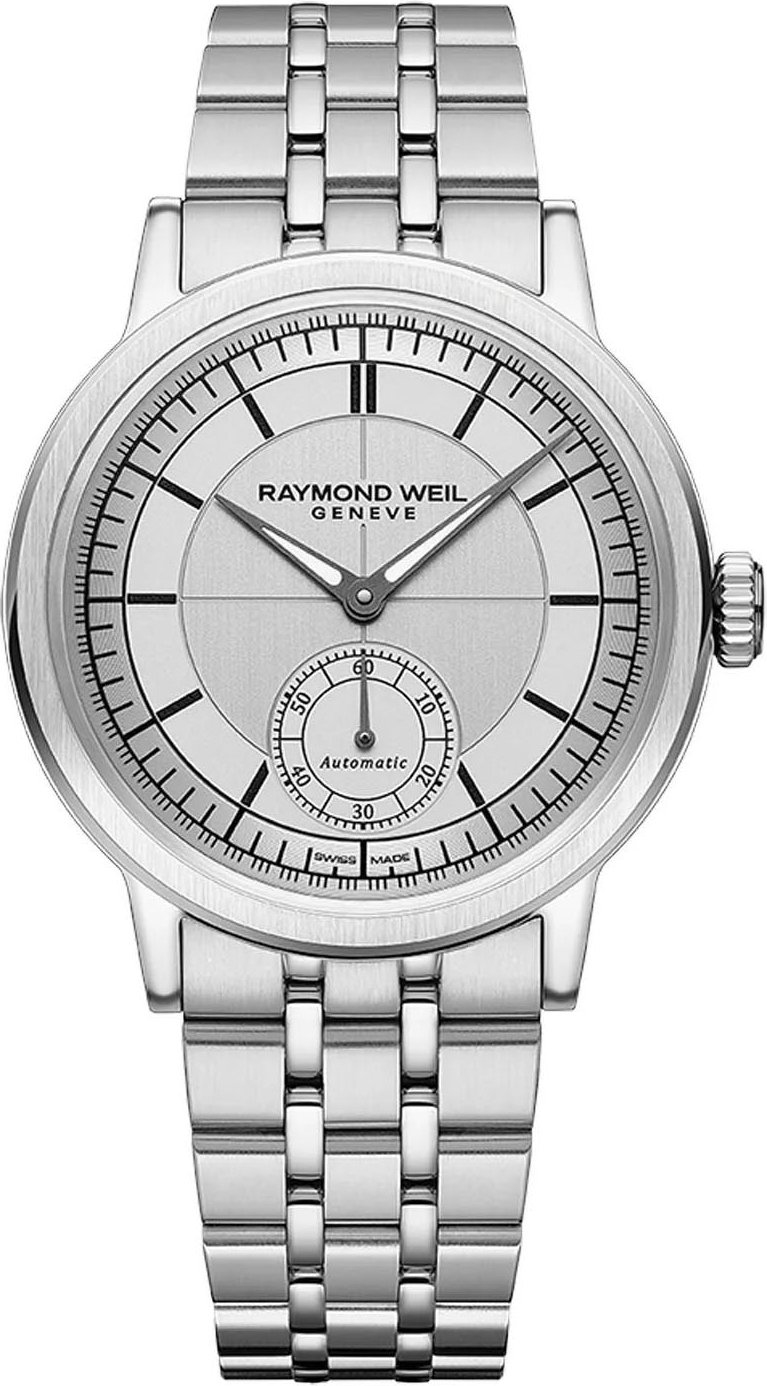 Raymond Weil Millesime Silber Herren Armbanduhr 2930-ST-65001