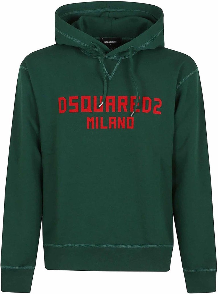 Dsquared2 Milano Logo Cool Fit Grüner Hoodie