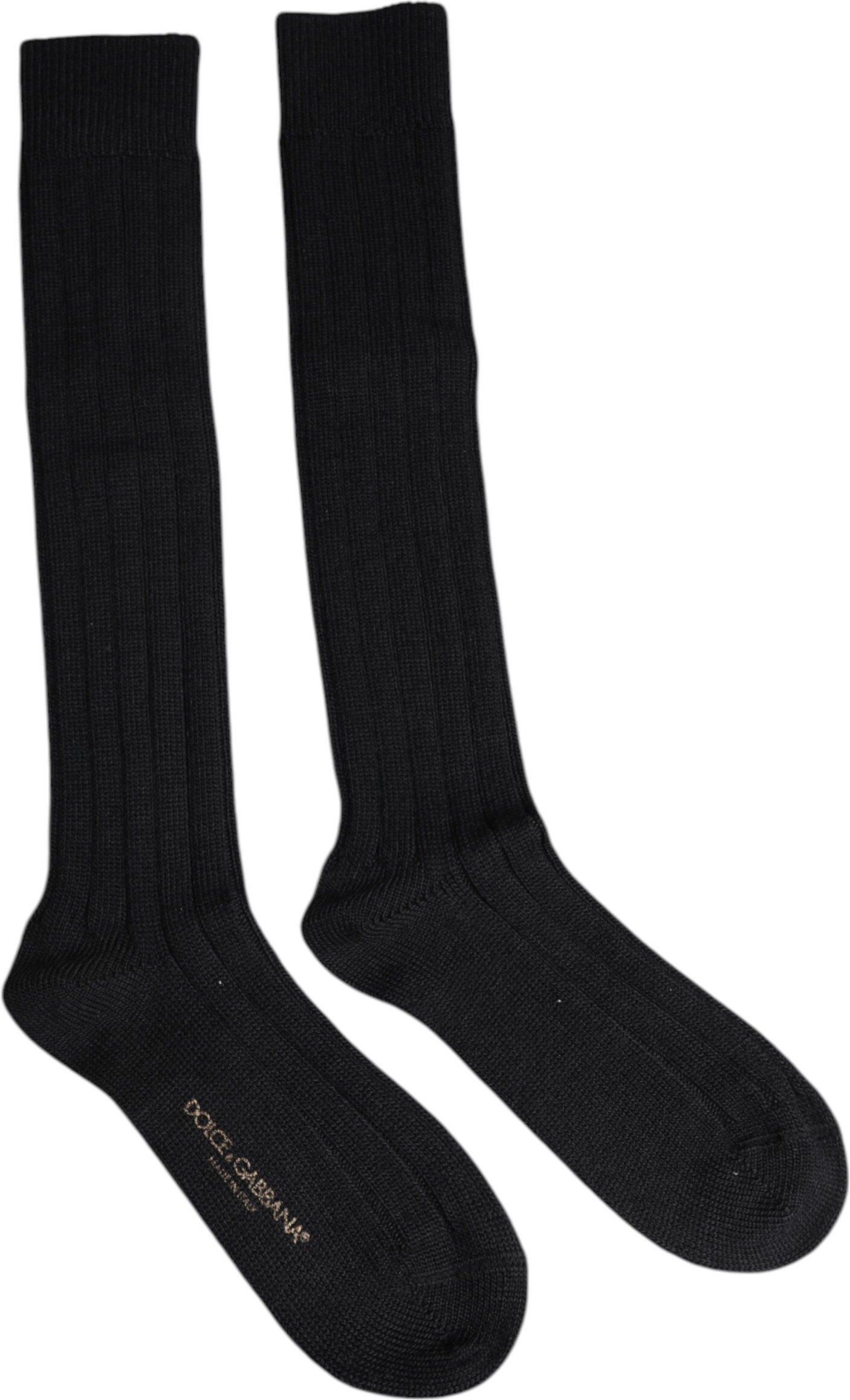 Rippstrick Baumwoll-Kniestrümpfe