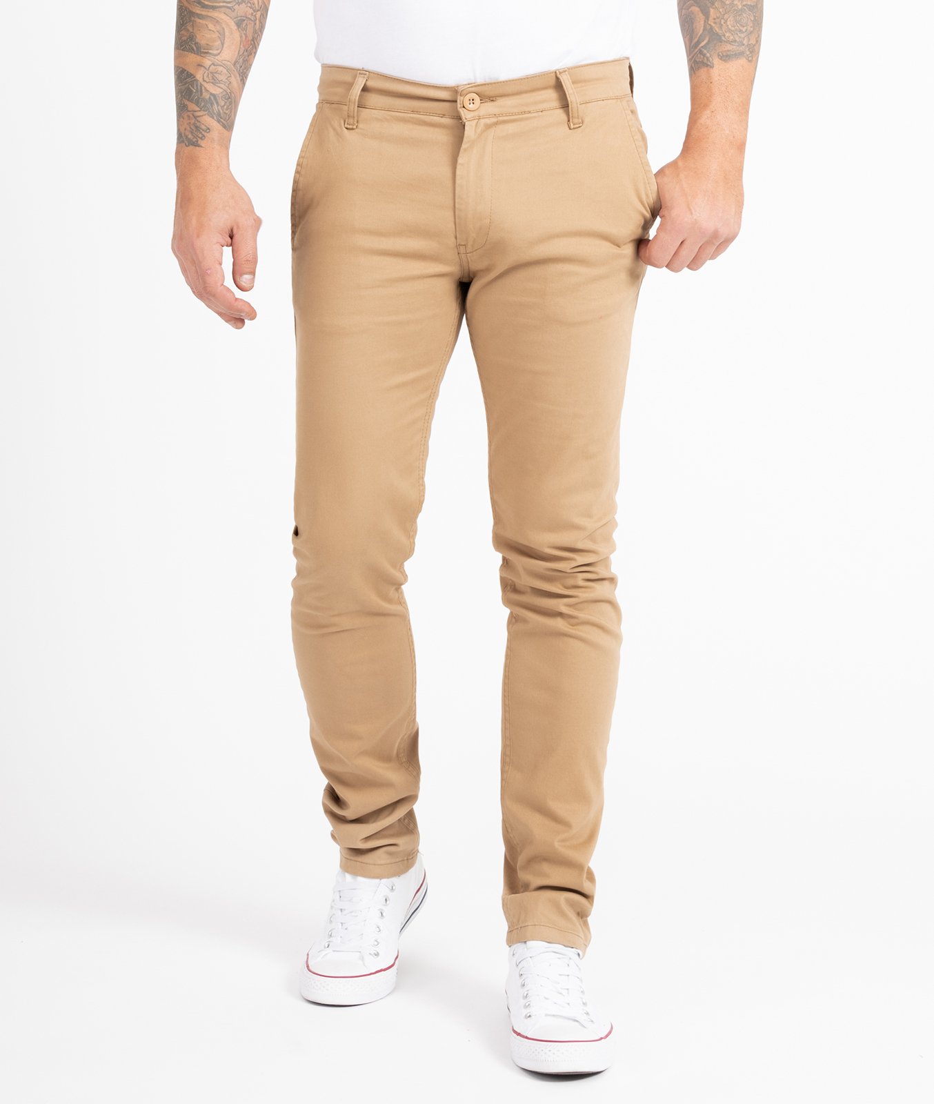 Thumbnail - Indumentum Chino Dunkelbeige