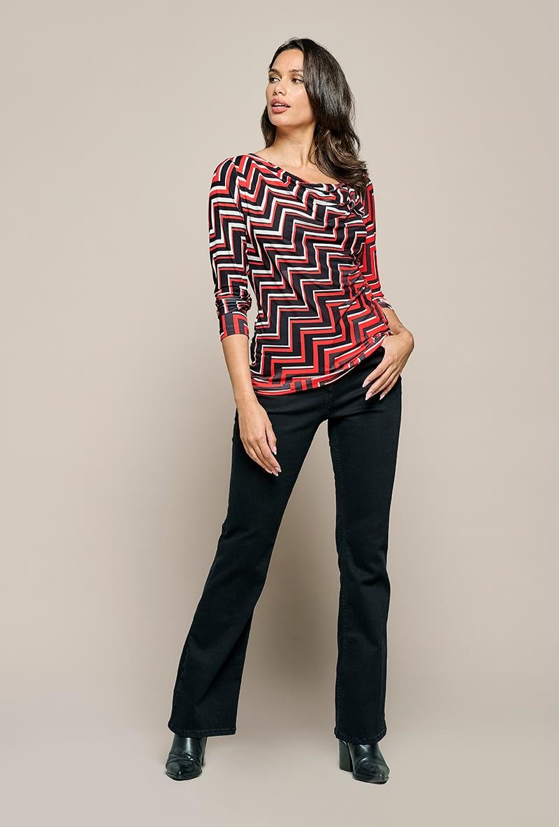 Thumbnail - Caitlin Print Top Rot / Multi