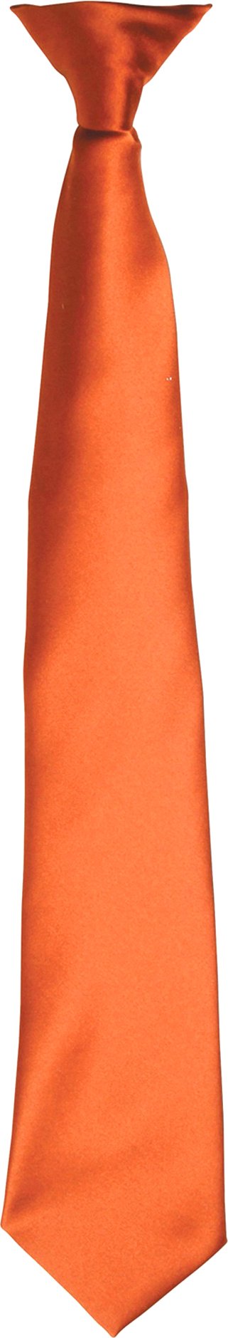 Premier Colours Herren Satin-Clip-Krawatte (Orange)