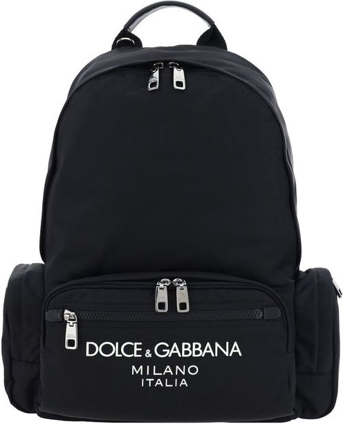 Schwarzer Nylon-Rucksack