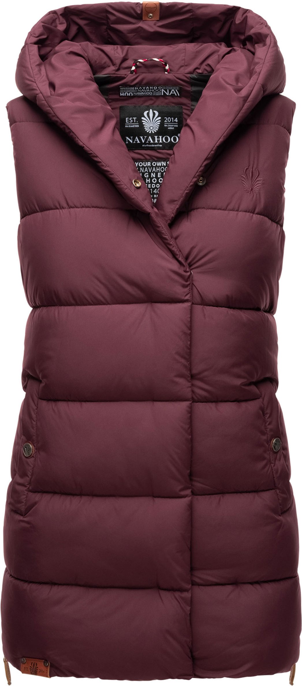 Thumbnail - Navahoo Damen Steppweste Madilynaa – Lang & Gefüttert