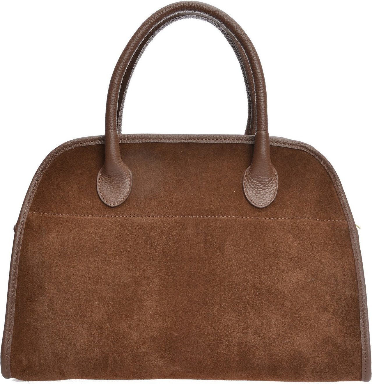 Anna Luchini Kastanienbraune Lederhandtasche