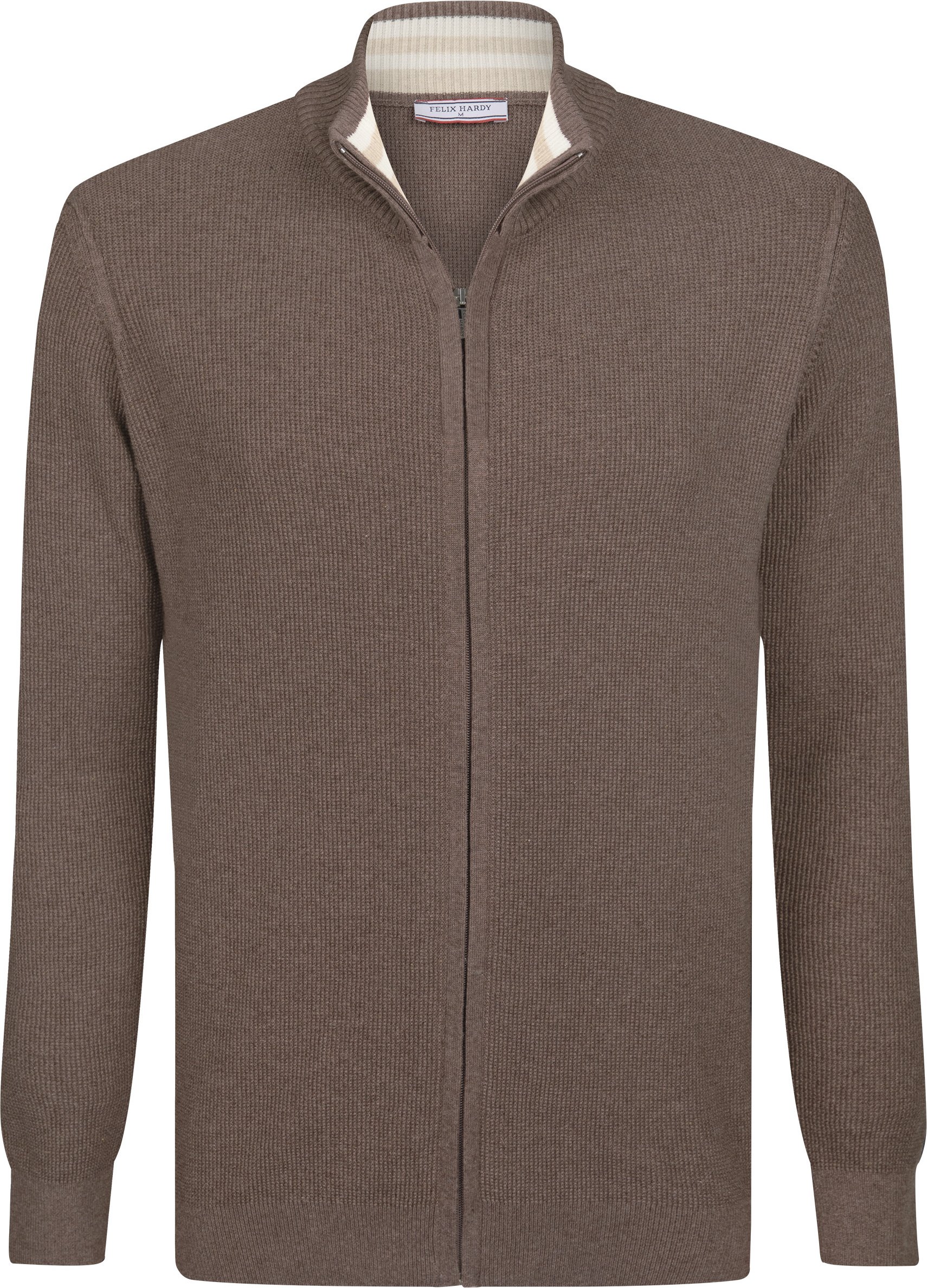 Strickjacke Strickjacke Mit Durchgehendem Reißverschluss