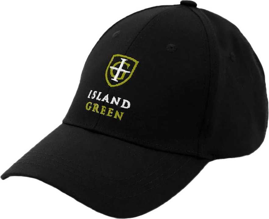 Island Green - Hut Abgerundeter Kopf für Herren - Emblem (Schwarz)