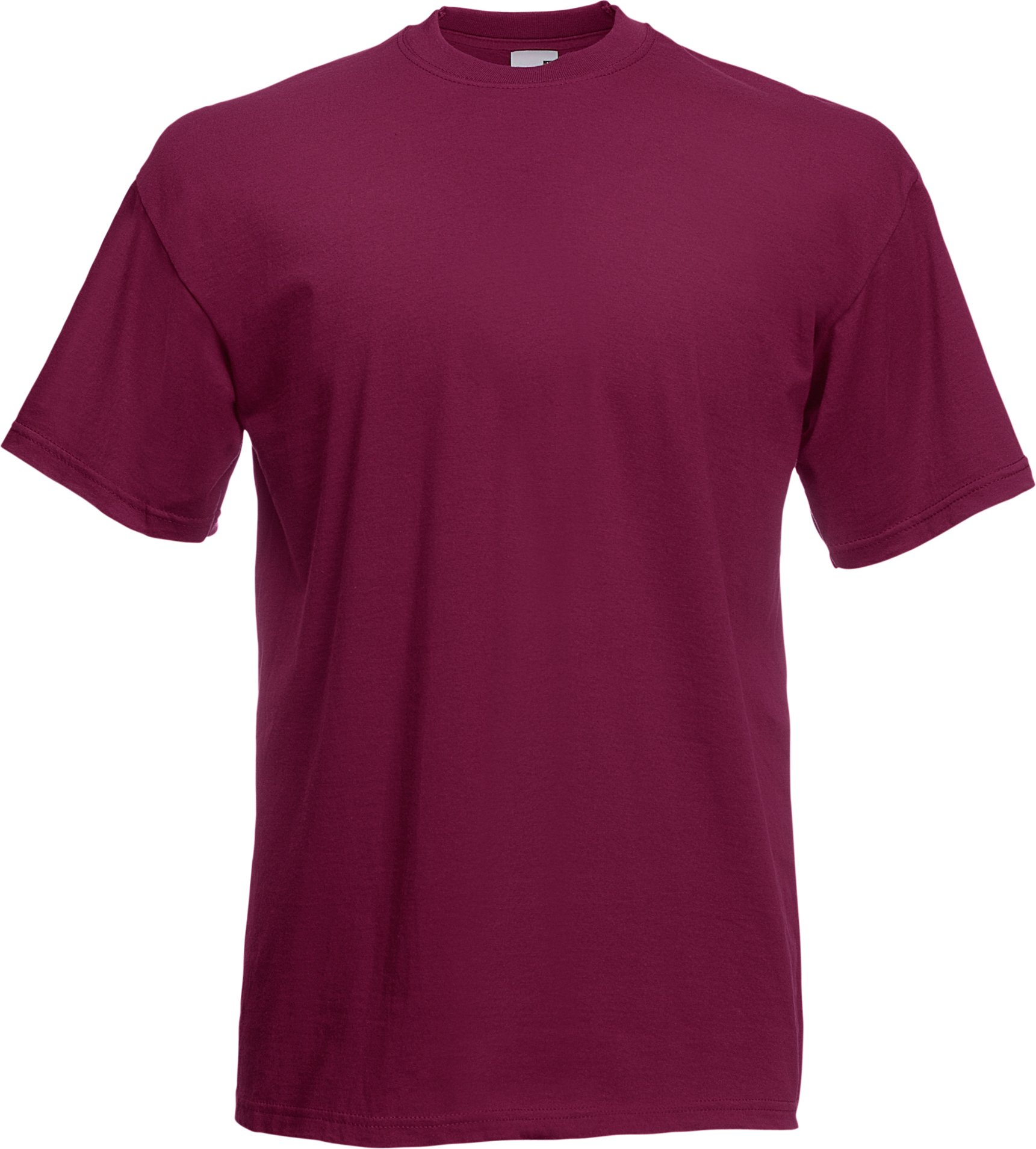 Fruit Of The Loom Herren Kurzarm T-Shirt (Burgundrot)
