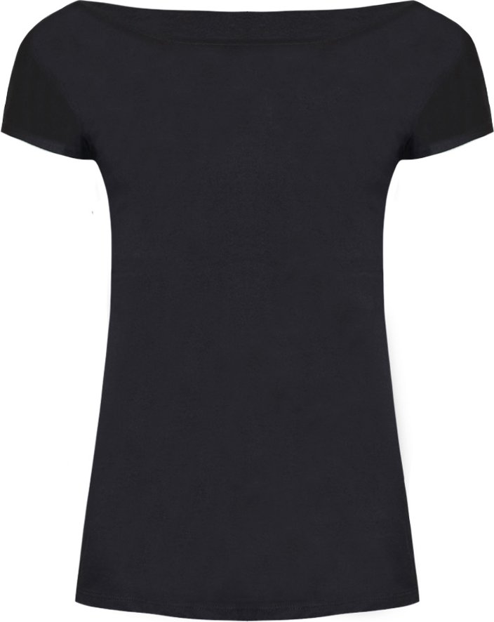 SOLS Damen/Damen Marylin Langes T-Shirt (Tiefschwarz)