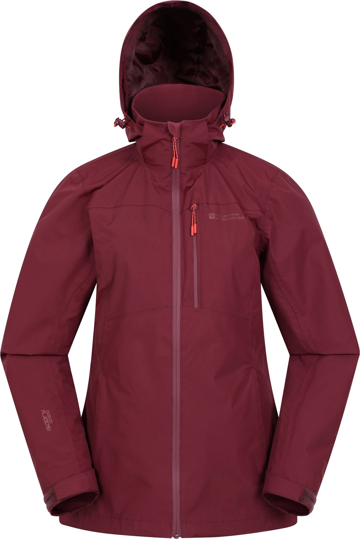 Mountain Warehouse - "Rainforest II Extreme" Jacke, wasserfest für Damen (Burgunderrot)