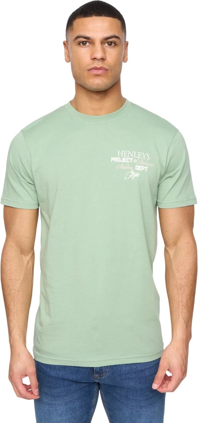 Thumbnail - Henleys - "Hentitled" T-Shirt für Herren (Salbeigrün)