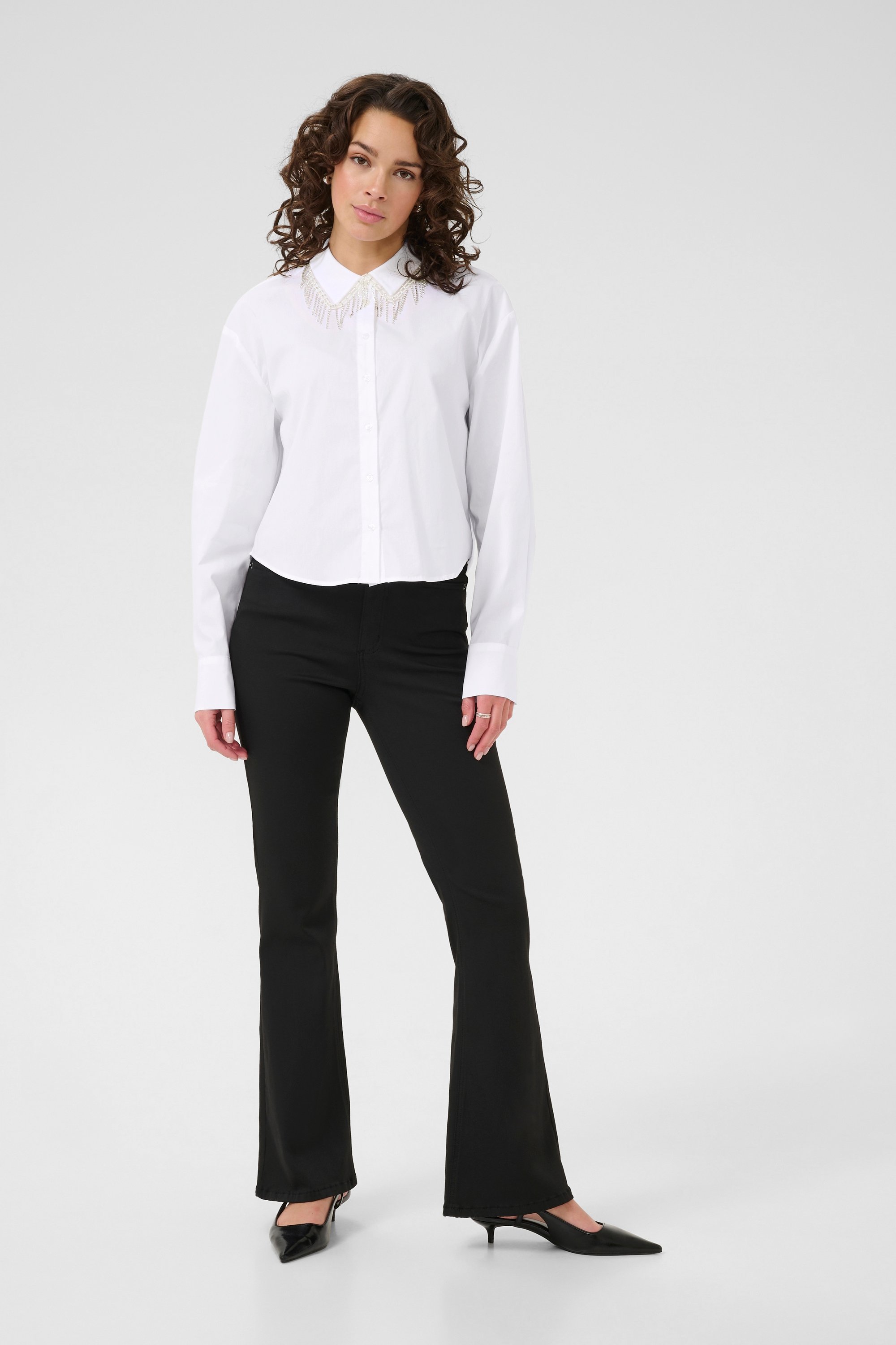 Langarm-Hemd KAroxanne Loose fit white