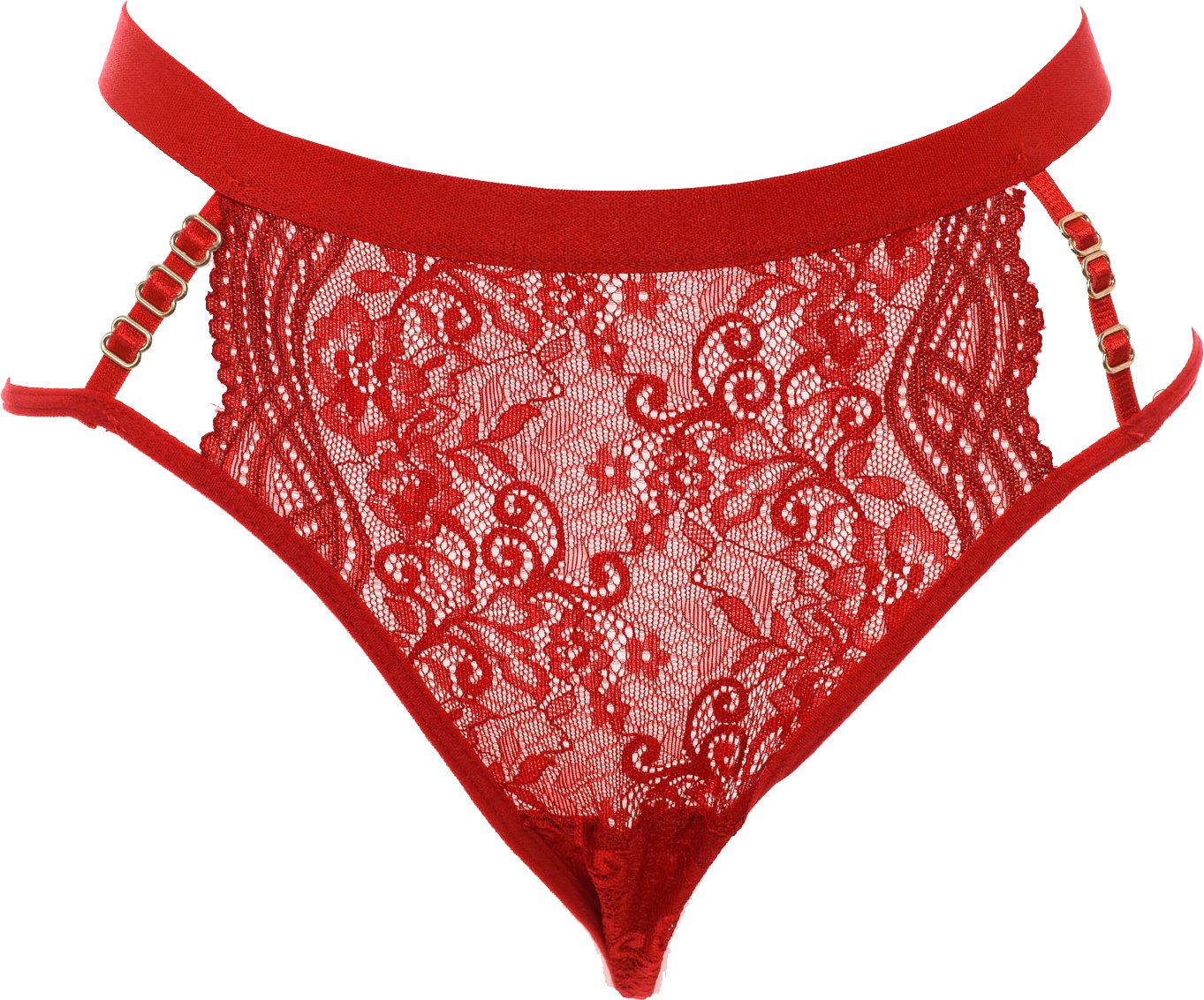 Thread Tanga mit Spitze und Band an der Taille 21683 Frau