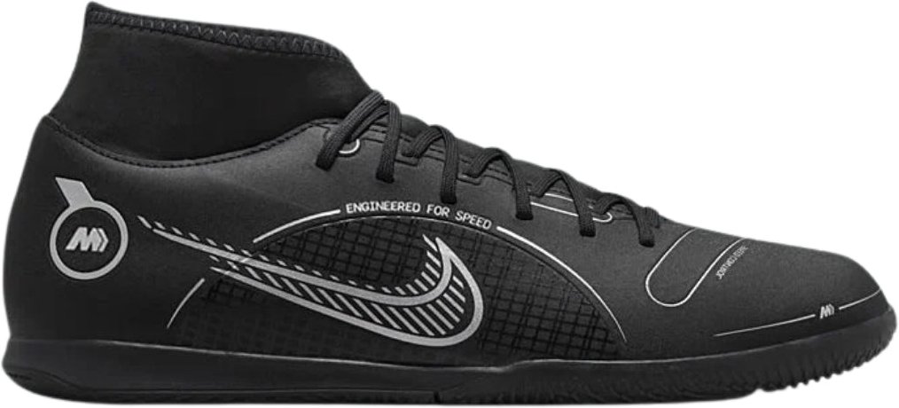 Nike Superfly 8 Club Schwarze Hallenfußballschuhe
