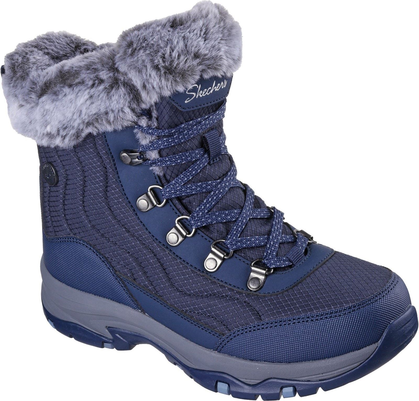 Skechers Trego Stormie Damen Navy Winter Stiefel